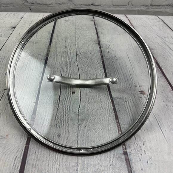 Calphalon Glass Replacement 9-1/2” Inside Rim, 10 1/4 “ Outside Rim Lid Only. - Picture 3 of 9